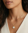 Golden Halo Pearl Pendant