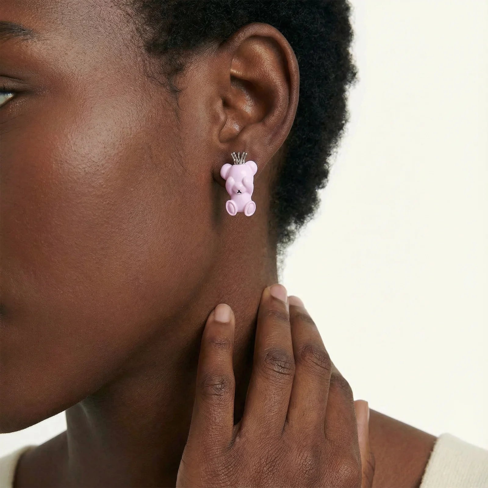 Crown Princess Bear Studs